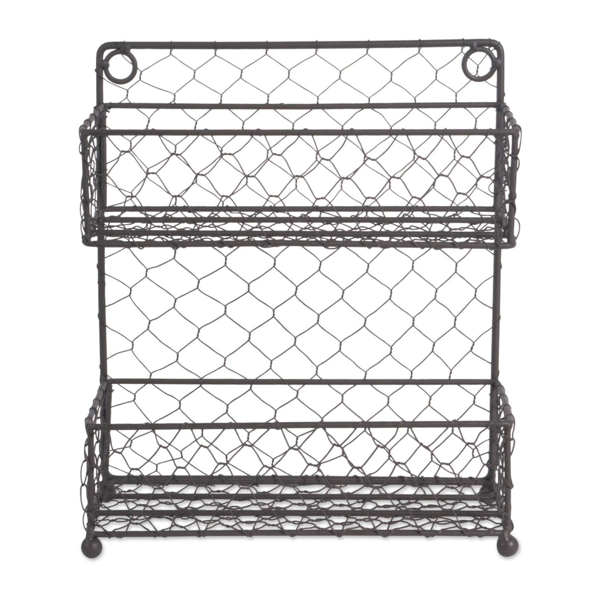 DII® 11" Wide 2 Row Chicken Wire Spice Rack